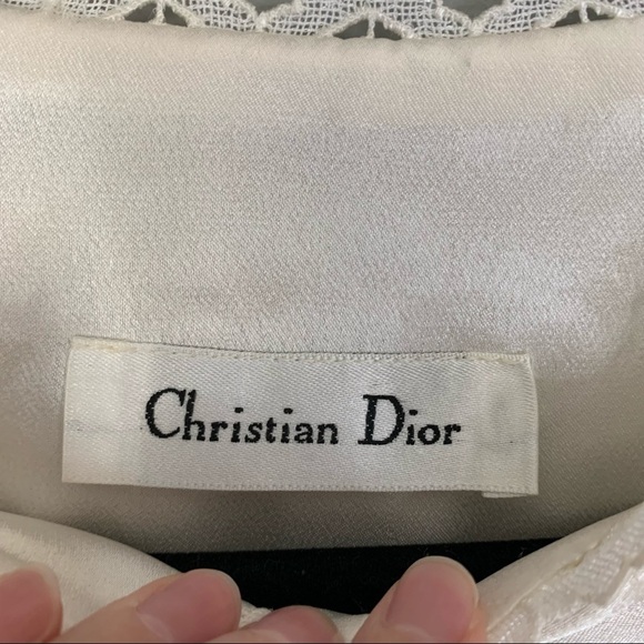 Vintage Christian Dior Quilted Intimates Top Shirt Jacket - Picture 6 of 11